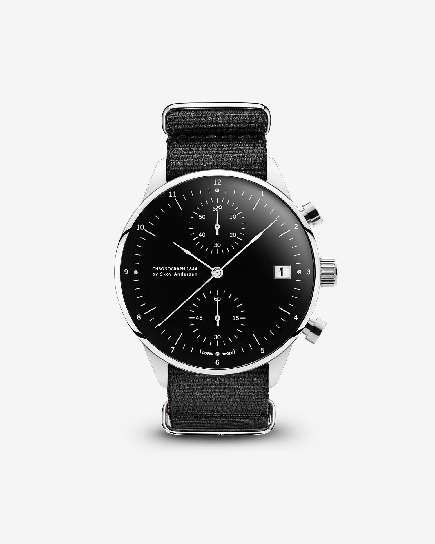 1844 Chronograph, Steel / Black