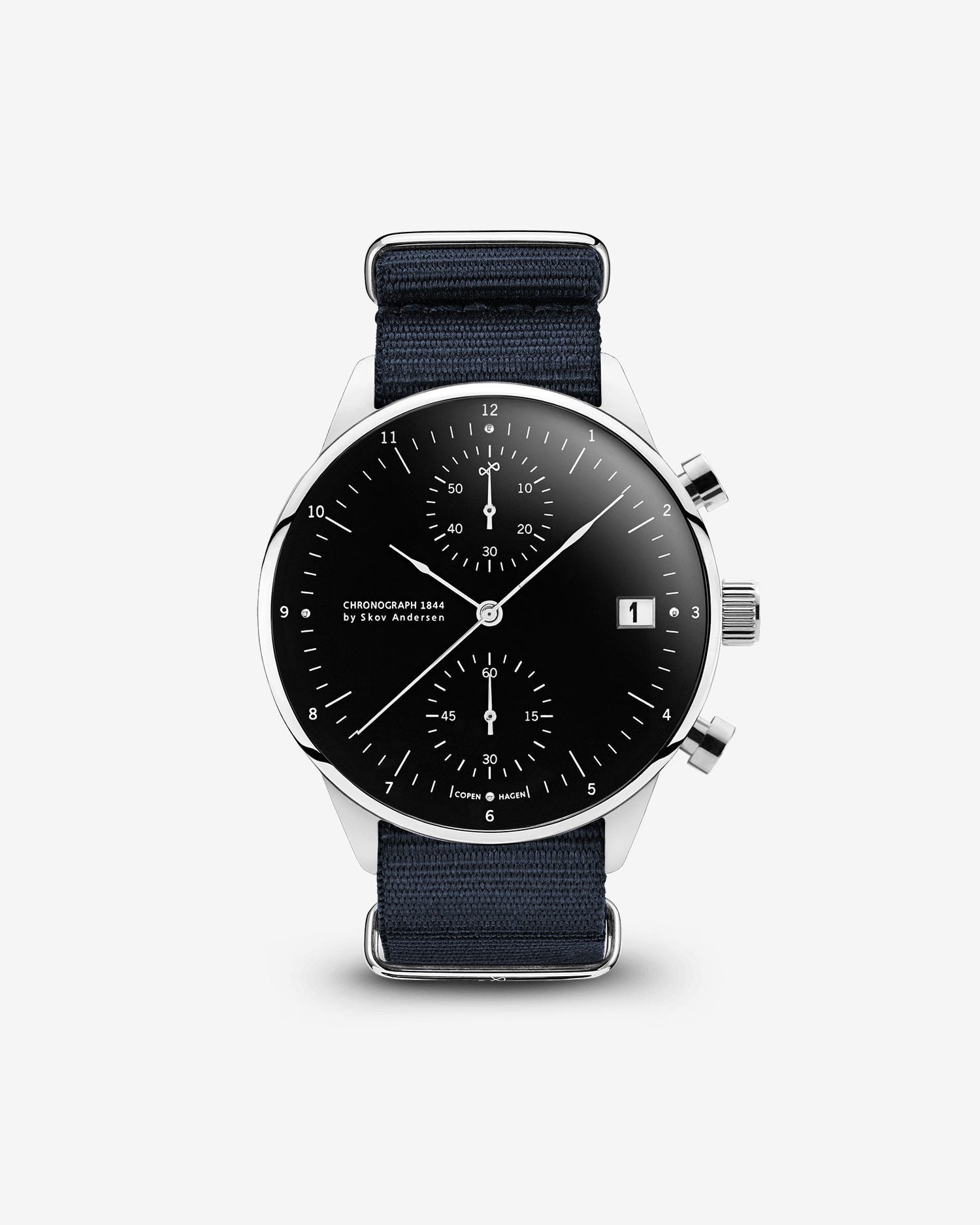 1844 Chronograph, Steel / Black
