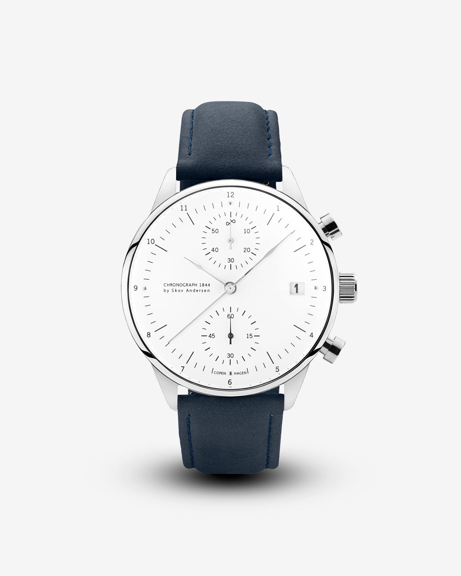 1844 Chronograph, Steel / White
