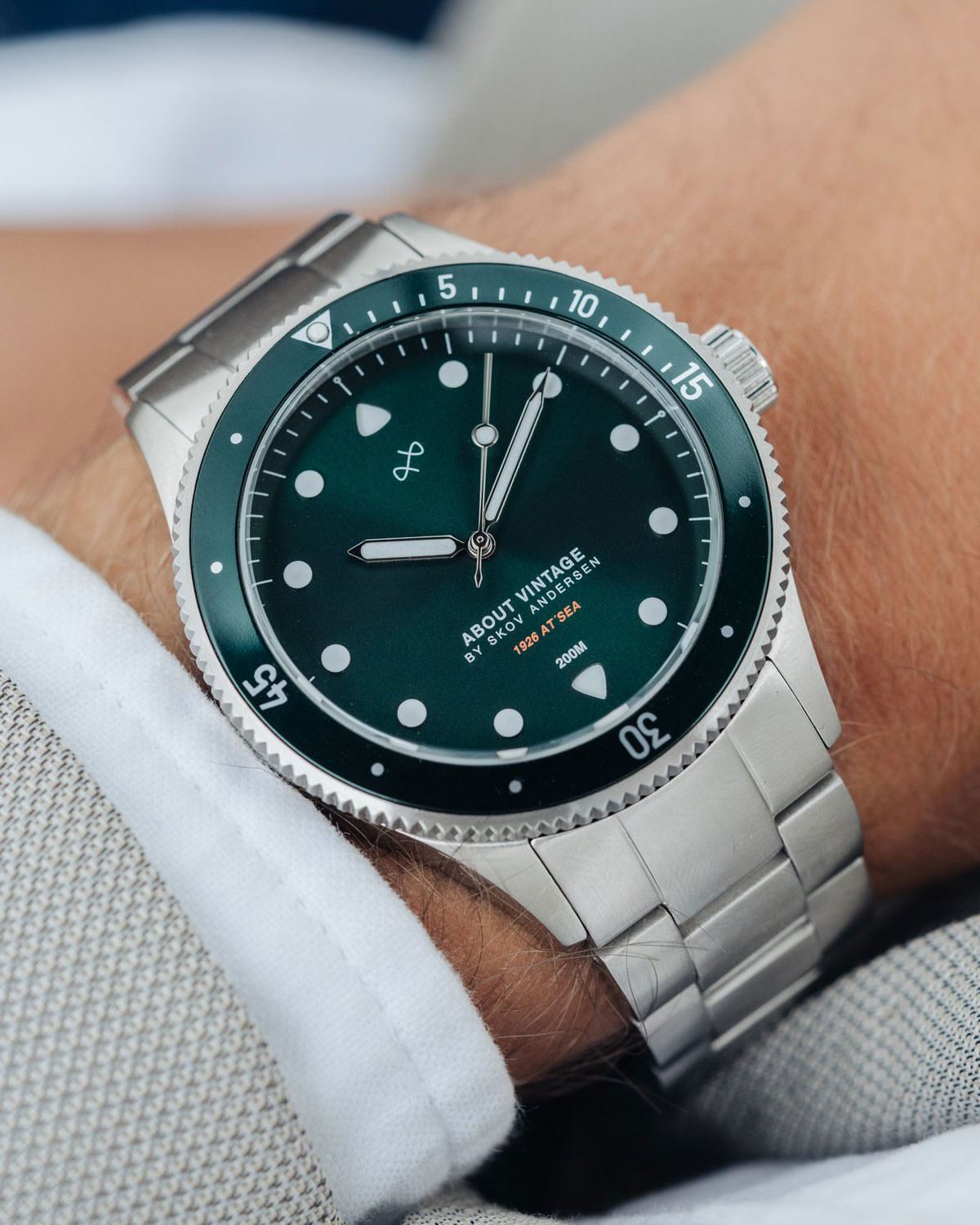 1926 At'sea, Steel / Green Sunray