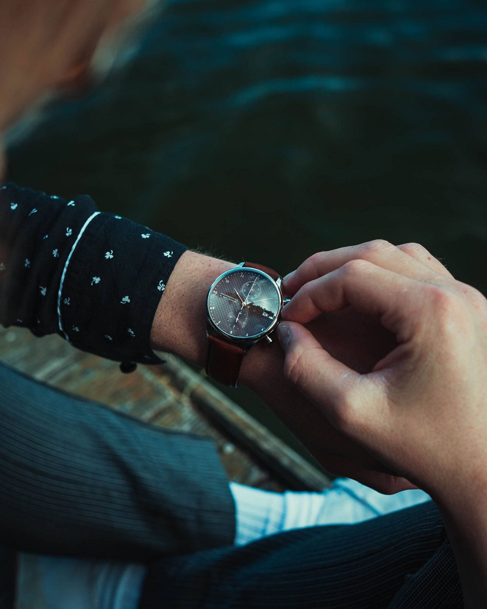 About Vintage - 1815 Chronograph, Steel / Brown Turtle Rose (Limited edition)