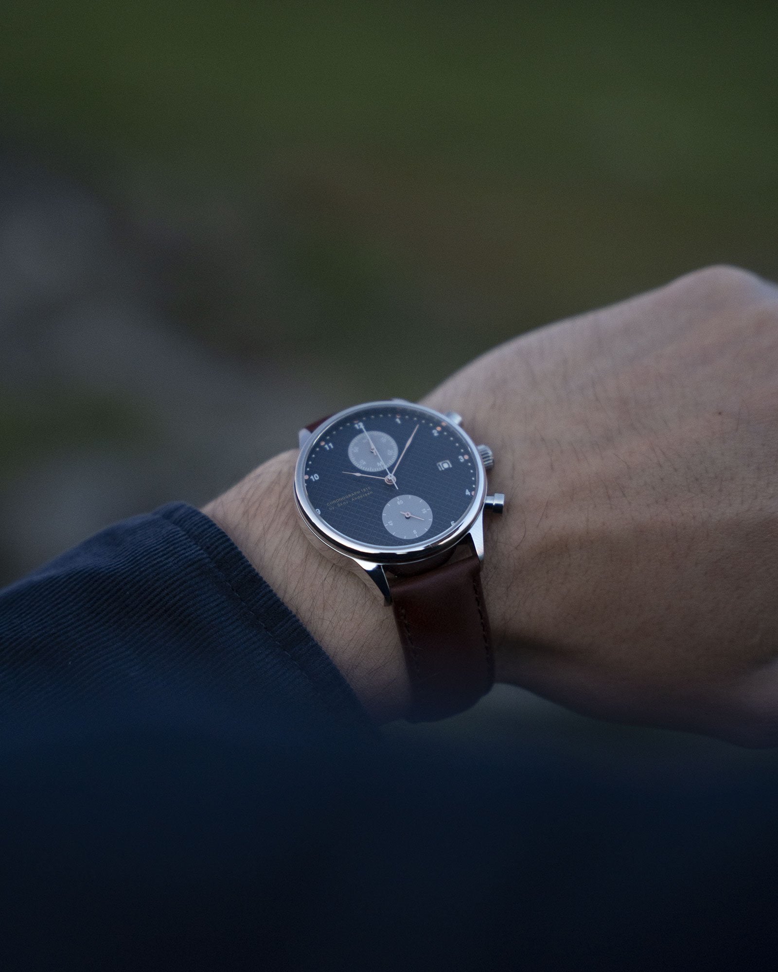 About Vintage - 1815 Chronograph, Steel / Blue Turtle Panda (Limited edition)