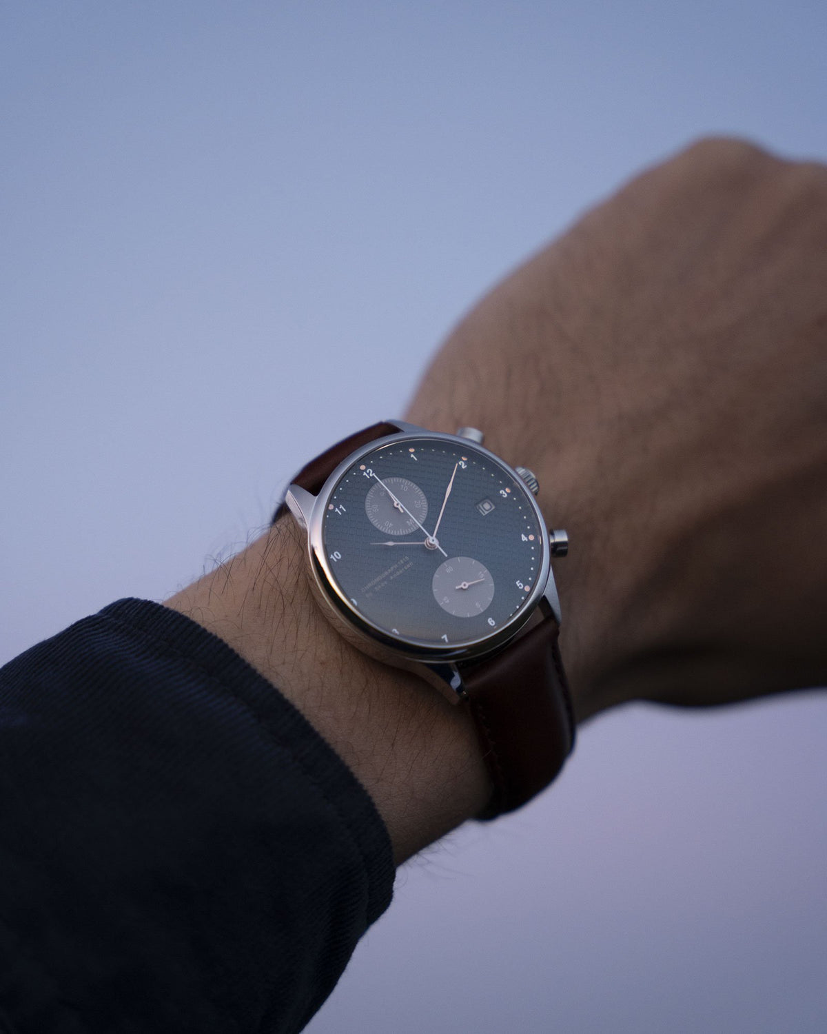 About Vintage - 1815 Chronograph, Steel / Blue Turtle Panda (Limited edition)