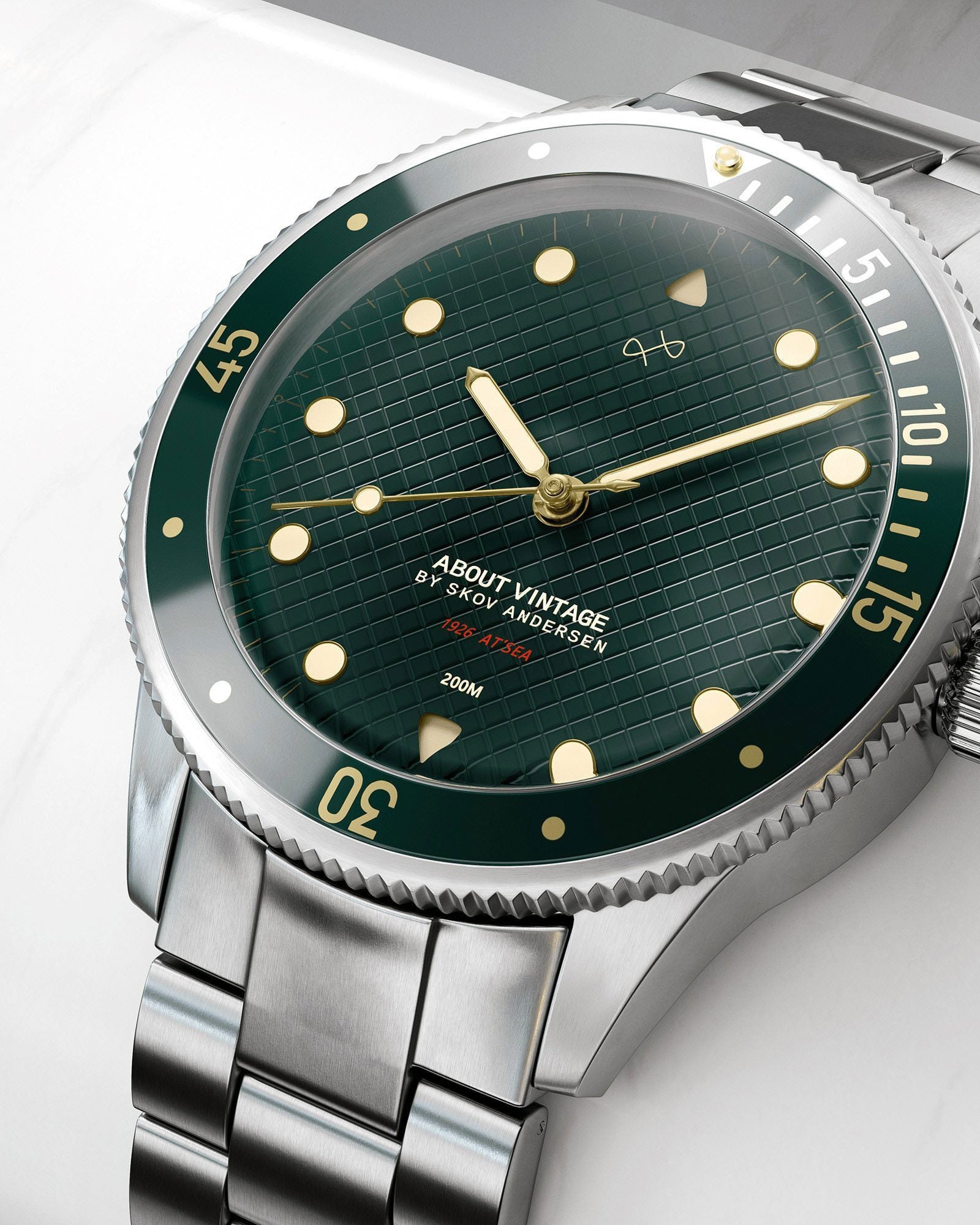 1926 At'sea, Steel / Green Turtle Vintage – 36mm