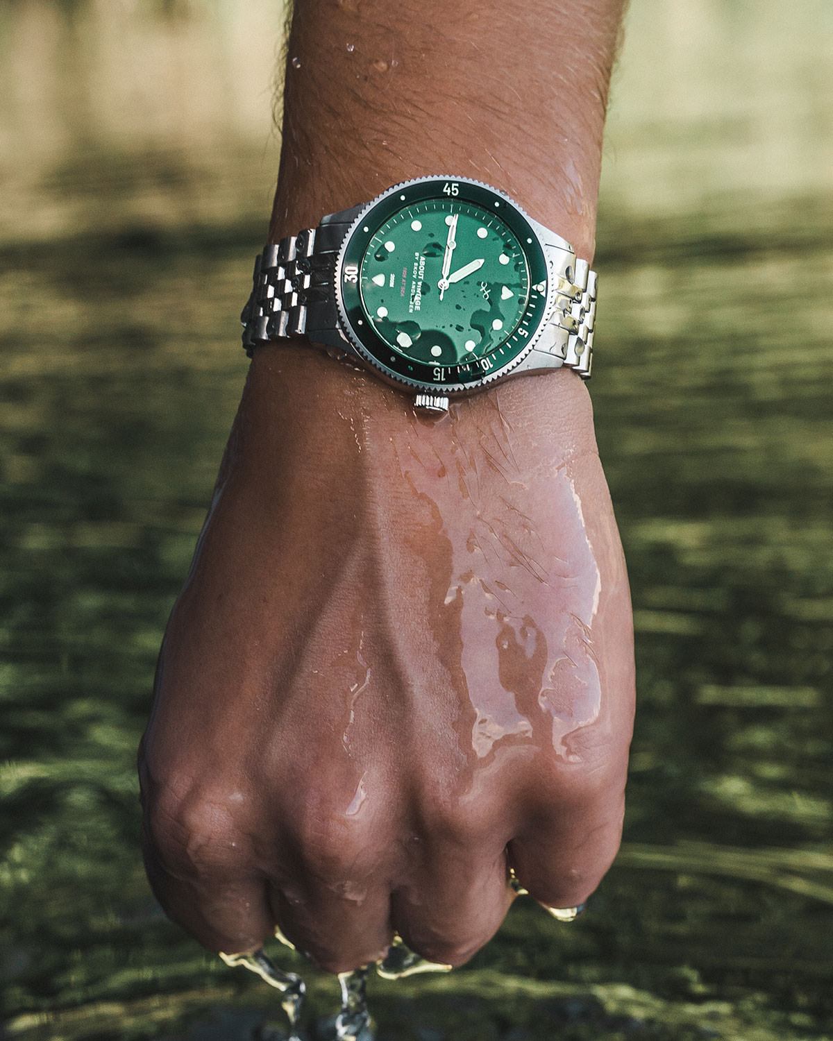 1926 At'sea, Steel / Green Sunray