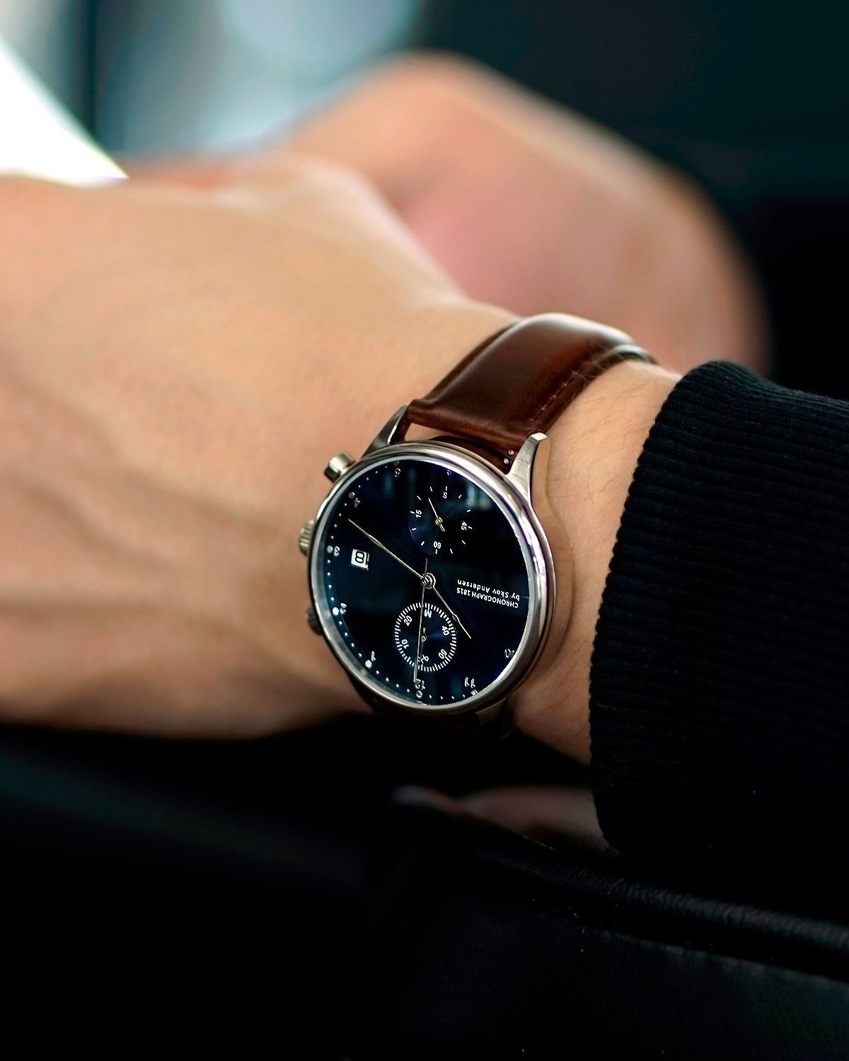 1815 Chronograph, Steel / Blue Sunray