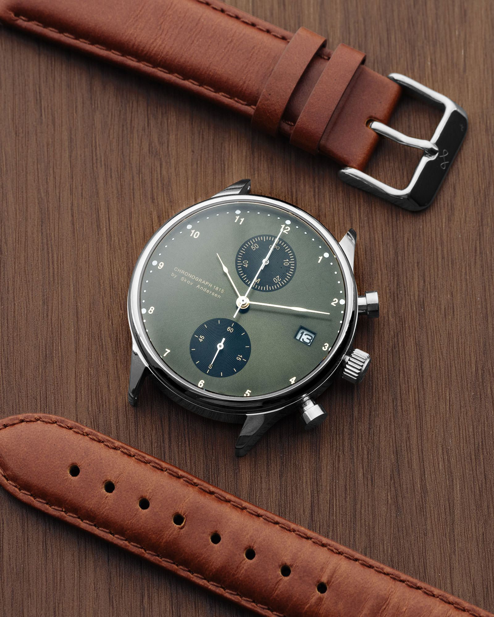 About Vintage - 1815 Chronograph, Steel / Army Sunray (Limited edition)