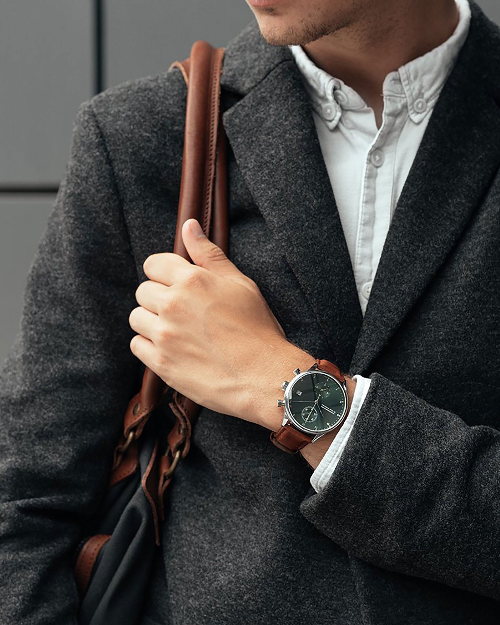 1815 Chronograph, Steel / Green Sunray