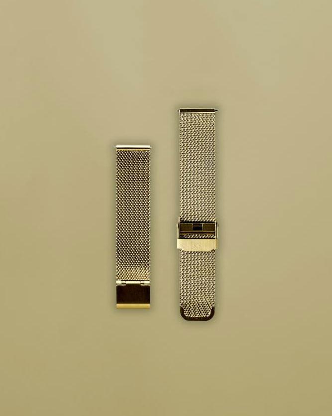 About Vintage - Mesh Band - Gold