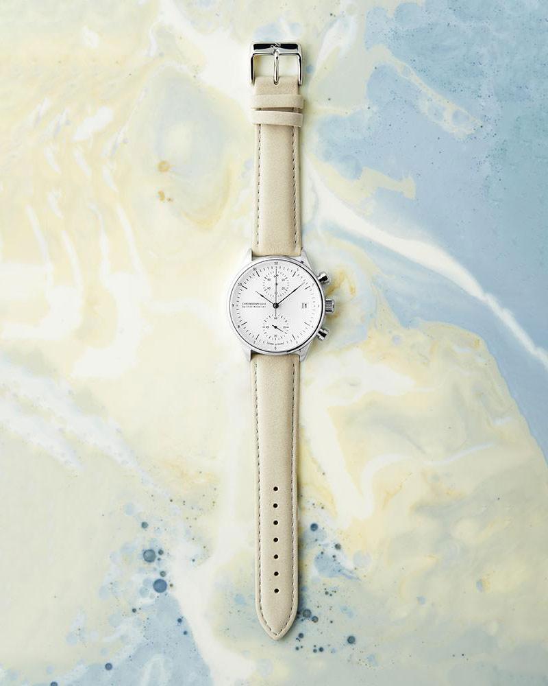 1844 Chronograph, Steel / White