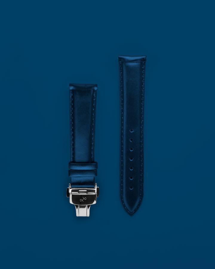 About Vintage - Butterfly Clasp - Dark Blue