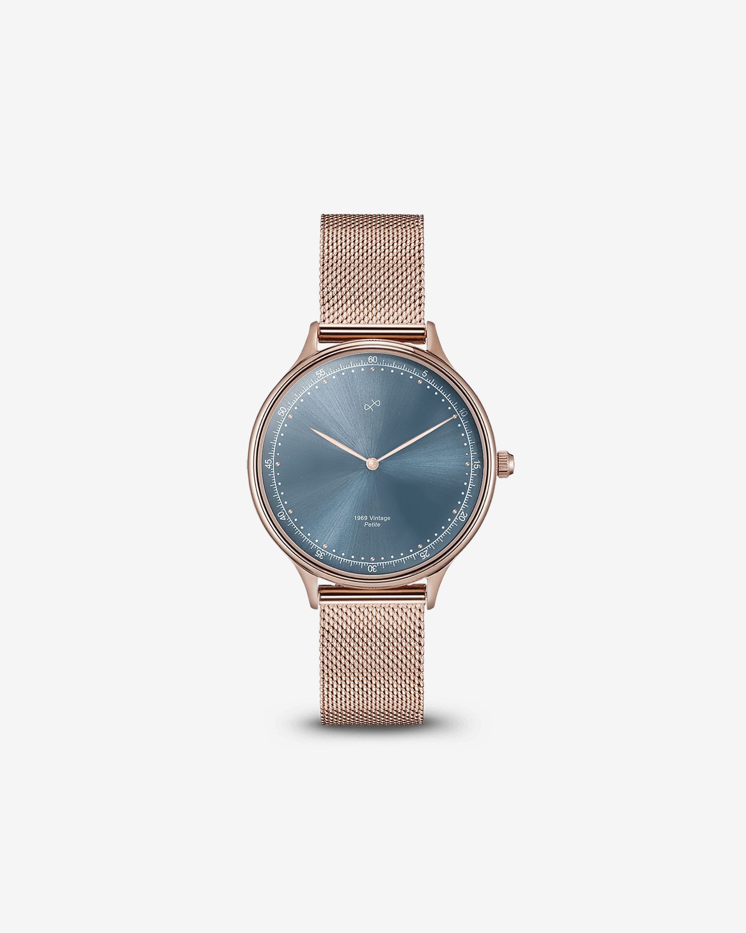 1969 Petite, Rose Gold / Blue Sunray