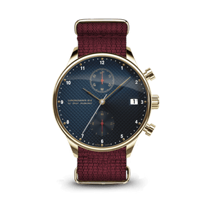 About Vintage - 1815 Chronograph, Gold / Blue Turtle Red (Limited edition) 