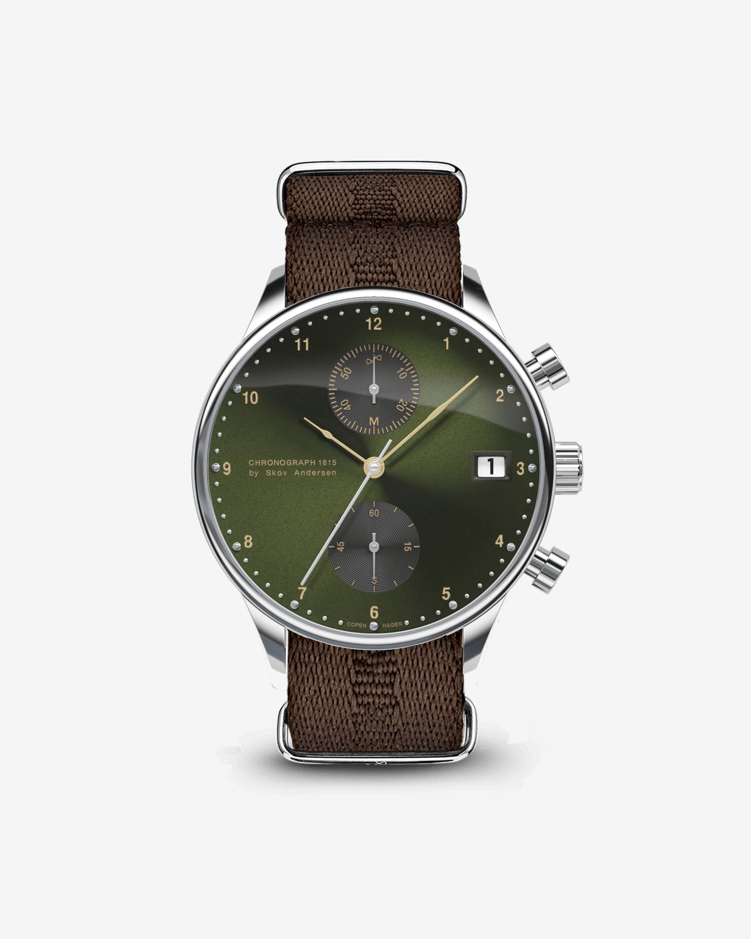 About Vintage - 1815 Chronograph, Steel / Army Sunray (Limited edition) 
