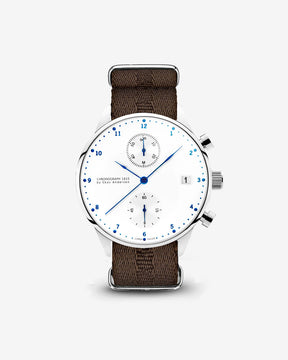 1815 Chronograph, Steel / White