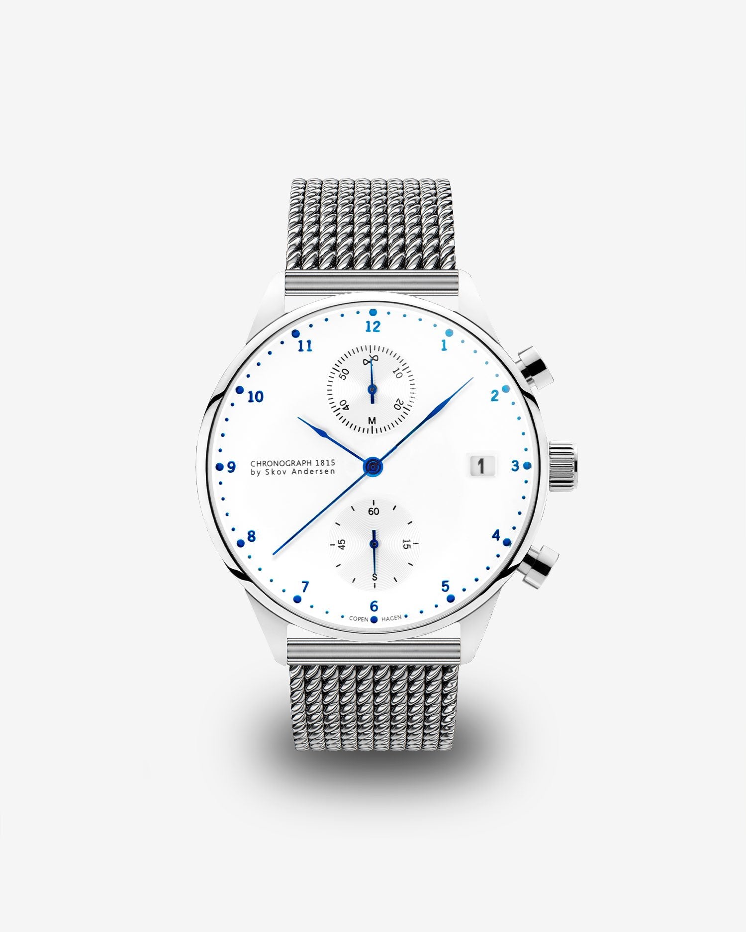 1815 Chronograph, Steel / White