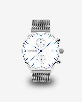 1815 Chronograph, Steel / White