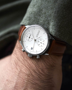 1844 Chronograph, Steel / White