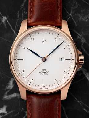 1971 Automatic, Rose Gold / White - Swiss Made