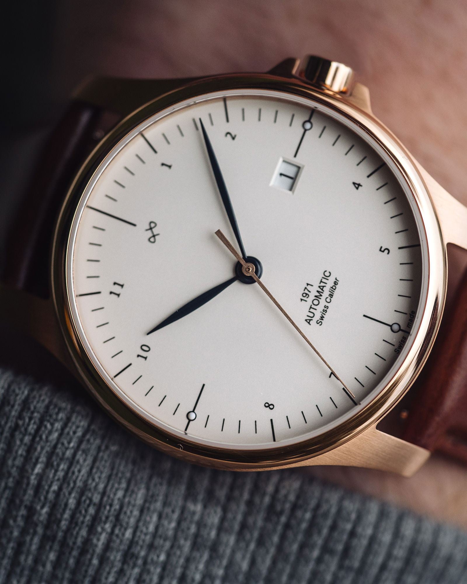 1971 Automatic, Rose Gold / White - Swiss Made