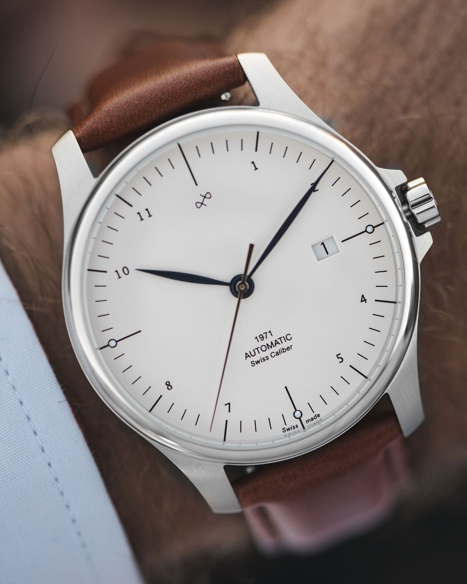 1971 Automatic, Steel / White - Swiss Made