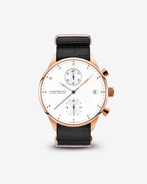 1815 Chronograph, Rose Gold / White