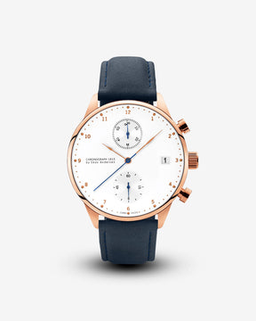 1815 Chronograph, Rose Gold / White