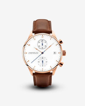 1815 Chronograph, Rose Gold / White