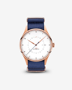 1820 Automatic, Rose Gold / White