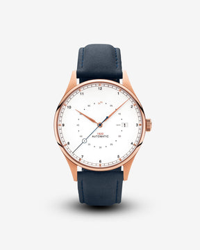 1820 Automatic, Rose Gold / White