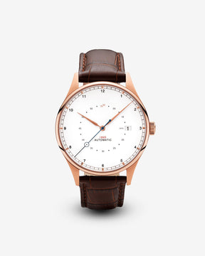 1820 Automatic, Rose Gold / White