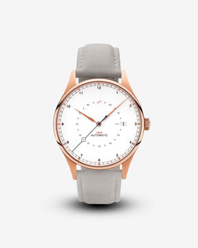 1820 Automatic, Rose Gold / White