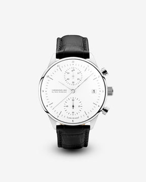 1844 Chronograph, Steel / White