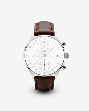 1844 Chronograph, Steel / White