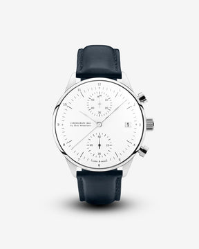 1844 Chronograph, Steel / White