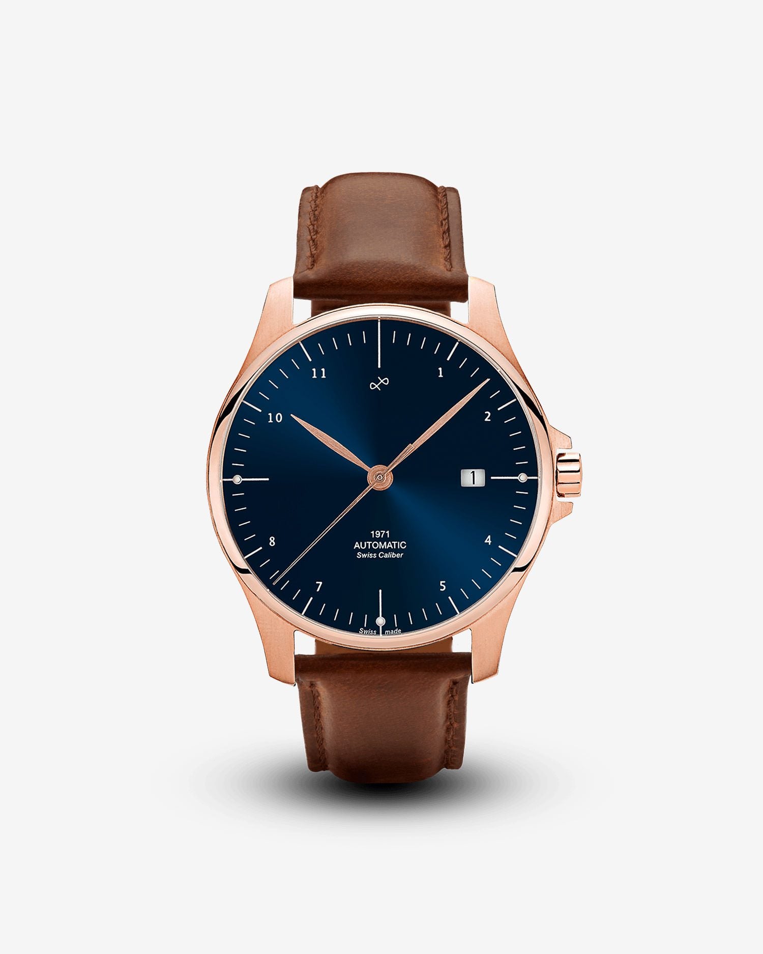 1971 Automatic, Rose Gold / Night Blue - Swiss Made