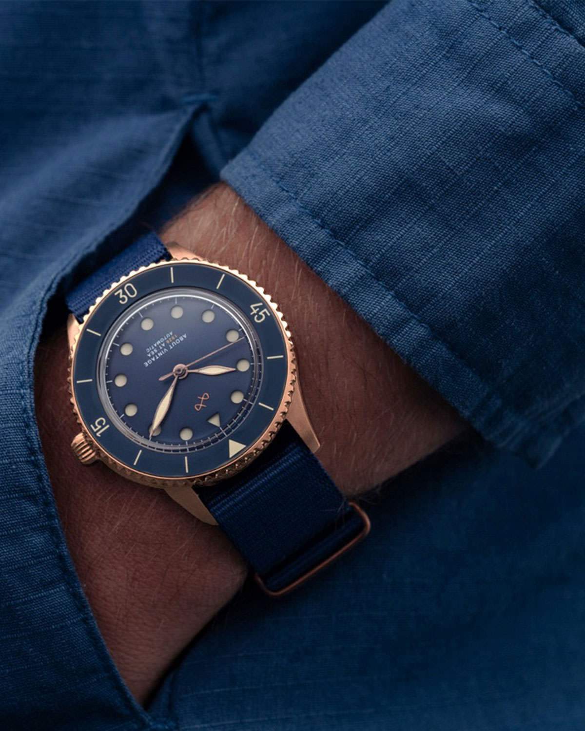 1926 Automatic, Rose Gold / Blue Vintage