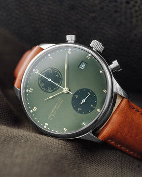 About Vintage - 1815 Chronograph, Steel / Army Sunray (Limited edition) 