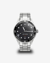 About Vintage - 1926 At'sea, Steel / Black #Strap_3-Link