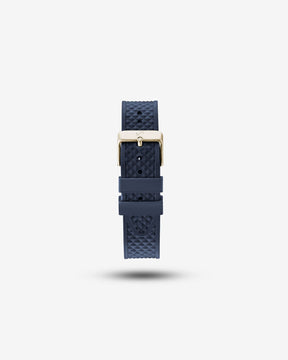 About Vintage - Pin Buckle - Blue Silicone 