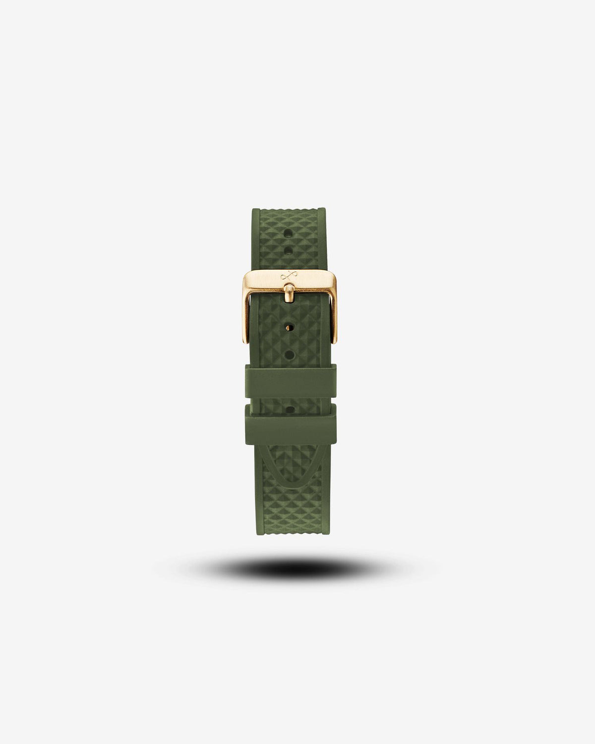 About Vintage - Pin Buckle - Green Silicone #Buckle Color_Gold