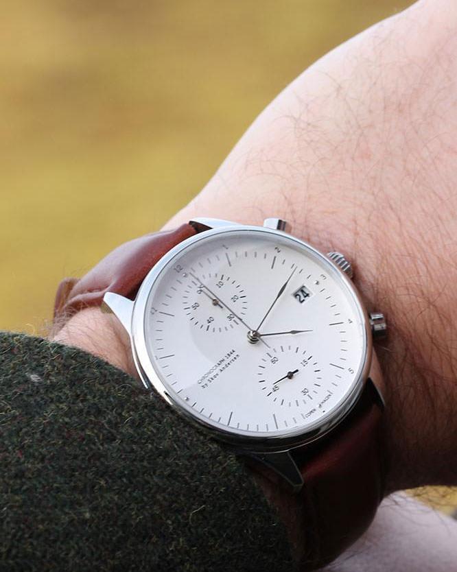 1844 Chronograph, Steel / White